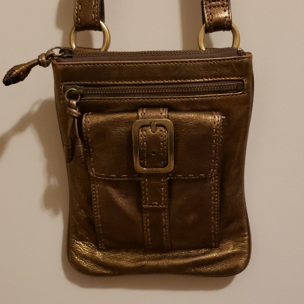 Cole Haan Bronze Metallic Crossbody